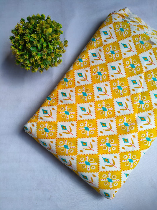 Sanganeri Print Pure Cotton Fabric - JBRJF2-54