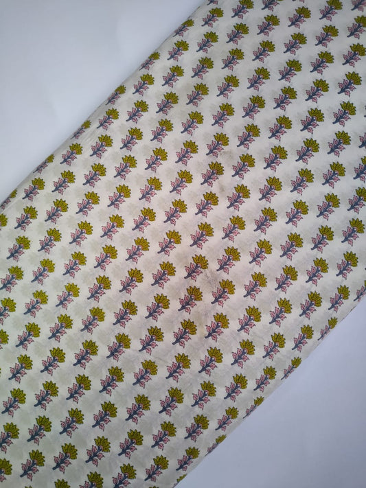 Sanganeri Print Pure Cotton Fabric - JBRTF2-11