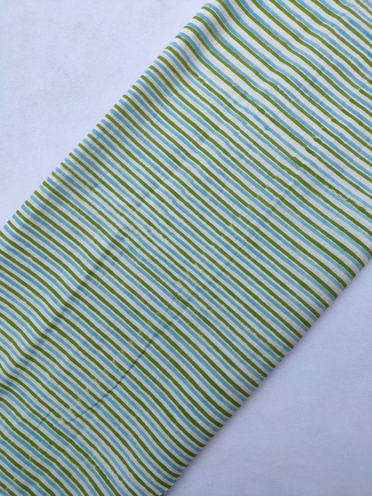Jaipuri Hand Block Printed Pure Cotton Fabric In Running Length - JBRS533