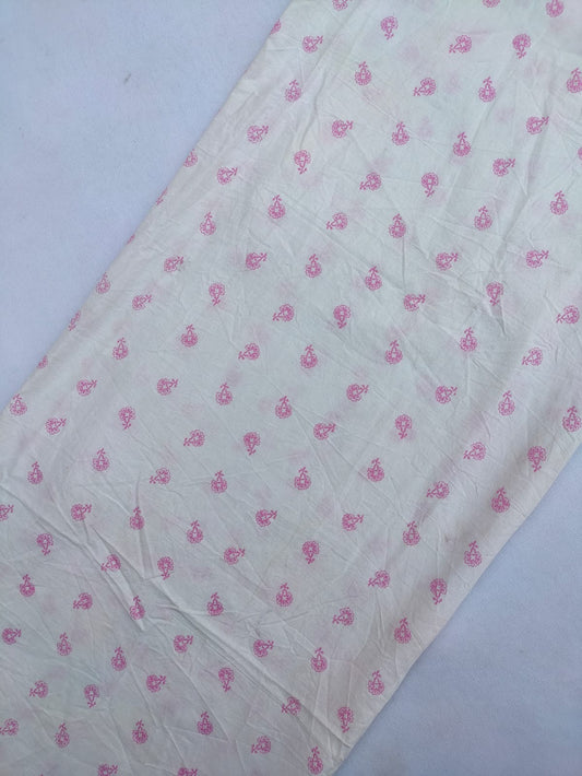 Jaipuri Hand Block Printed Pure Cotton Fabric In Running Length - JBRS542