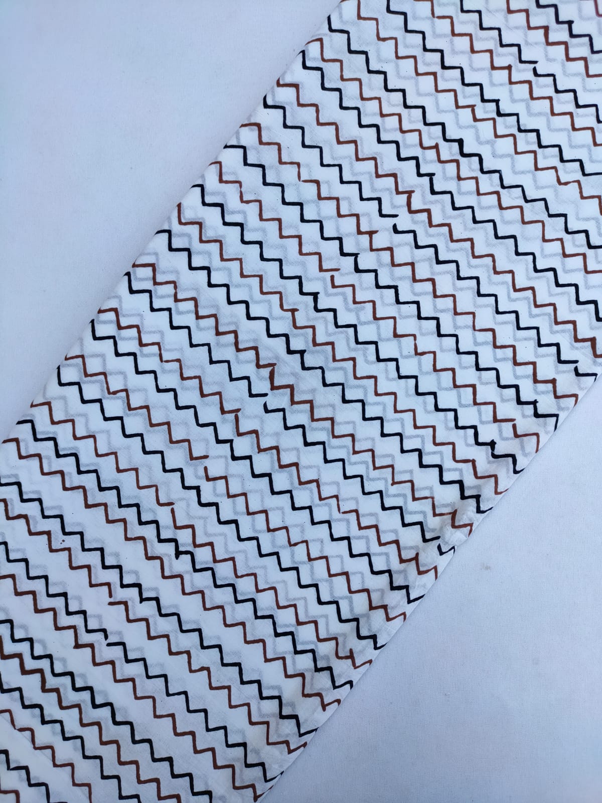 Jaipuri Hand Block Printed Pure Cotton Fabric In Running Length - JBRS444