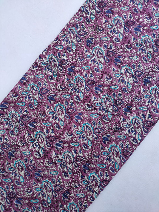Jaipuri Hand Block Printed Pure Cotton Fabric In Running Length - JBRS548