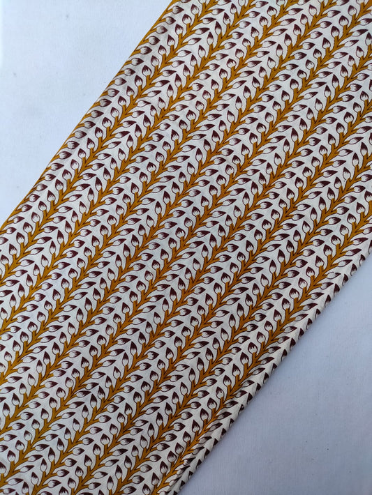 Jaipuri Hand Block Printed Pure Cotton Fabric In Running Length - JBRS549