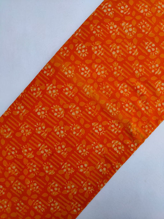 Jaipuri Hand Block Printed Pure Cotton Fabric In Running Length - JBRS445