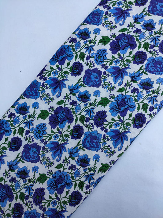 Jaipuri Hand Block Printed Pure Cotton Fabric In Running Length - JBRS455
