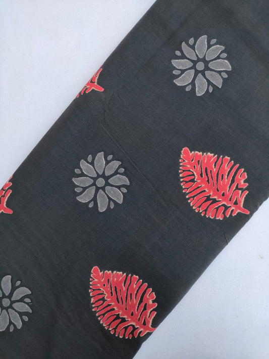 Jaipuri Hand Block Printed Pure Cotton Fabric In Running Length - JBRS457