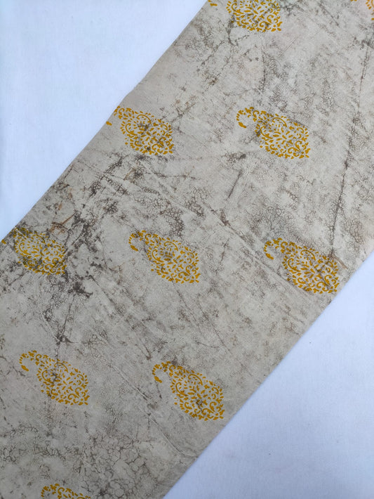 Jaipuri Hand Block Printed Pure Cotton Fabric In Running Length - JBRS460