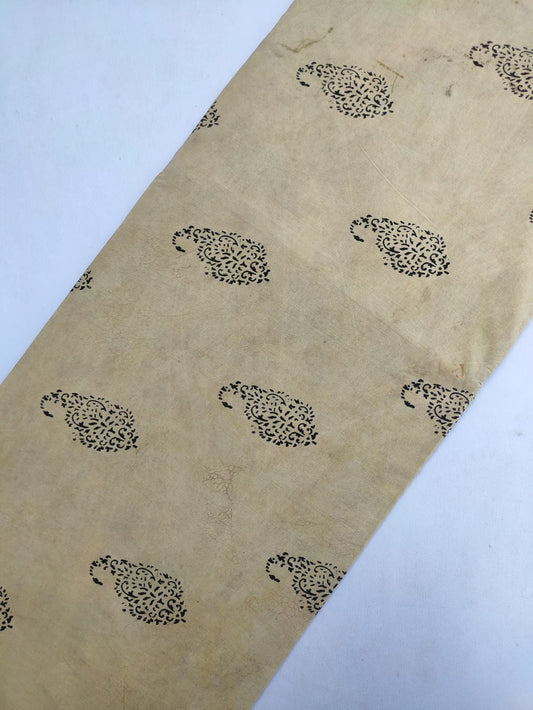 Jaipuri Hand Block Printed Pure Cotton Fabric In Running Length - JBRS436