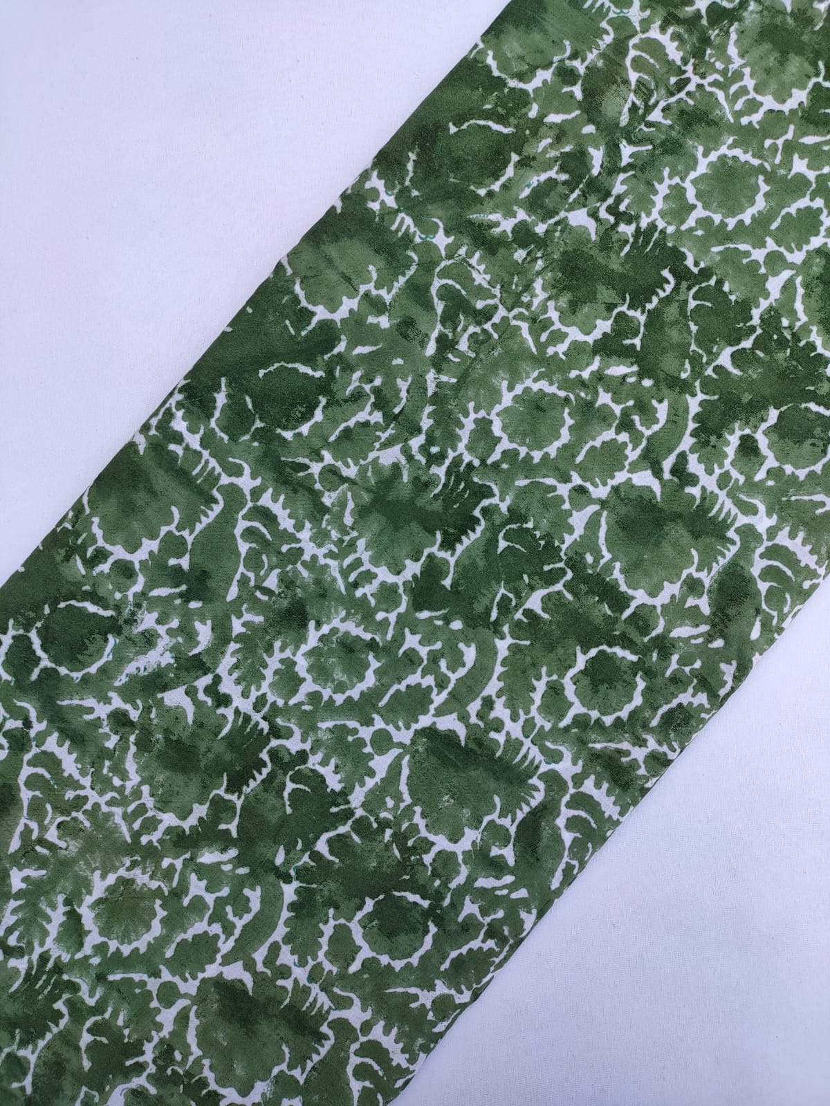 Jaipuri Hand Block Printed Pure Cotton Fabric In Running Length - JBRS437
