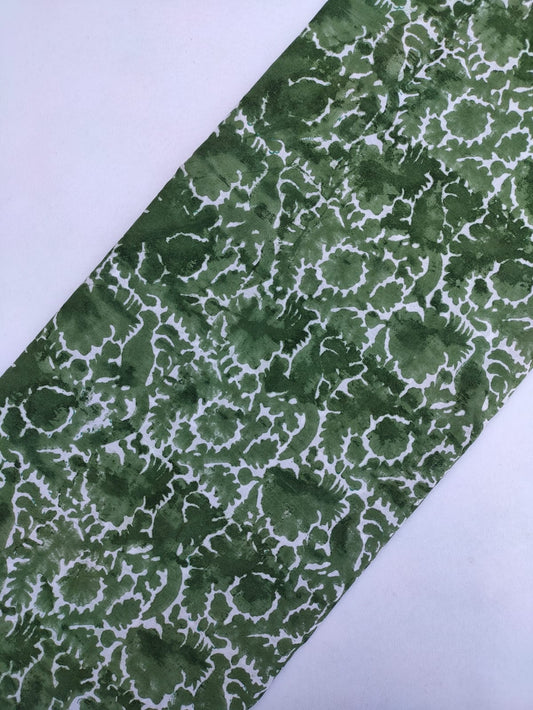 Jaipuri Hand Block Printed Pure Cotton Fabric In Running Length - JBRS437