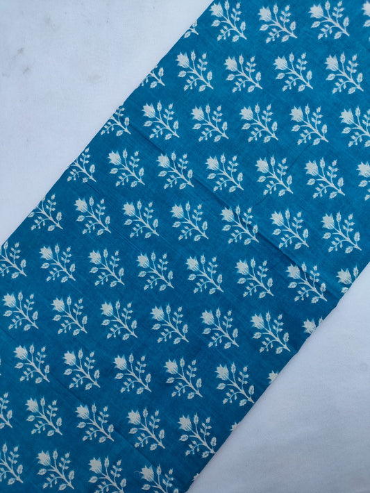 Jaipuri Hand Block Printed Pure Cotton Fabric In Running Length - JBRS474