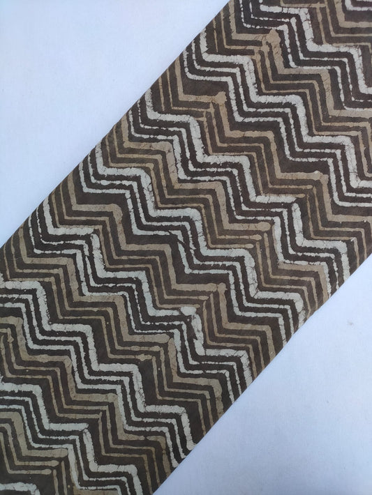 Jaipuri Hand Block Printed Pure Cotton Fabric In Running Length - JBRS438