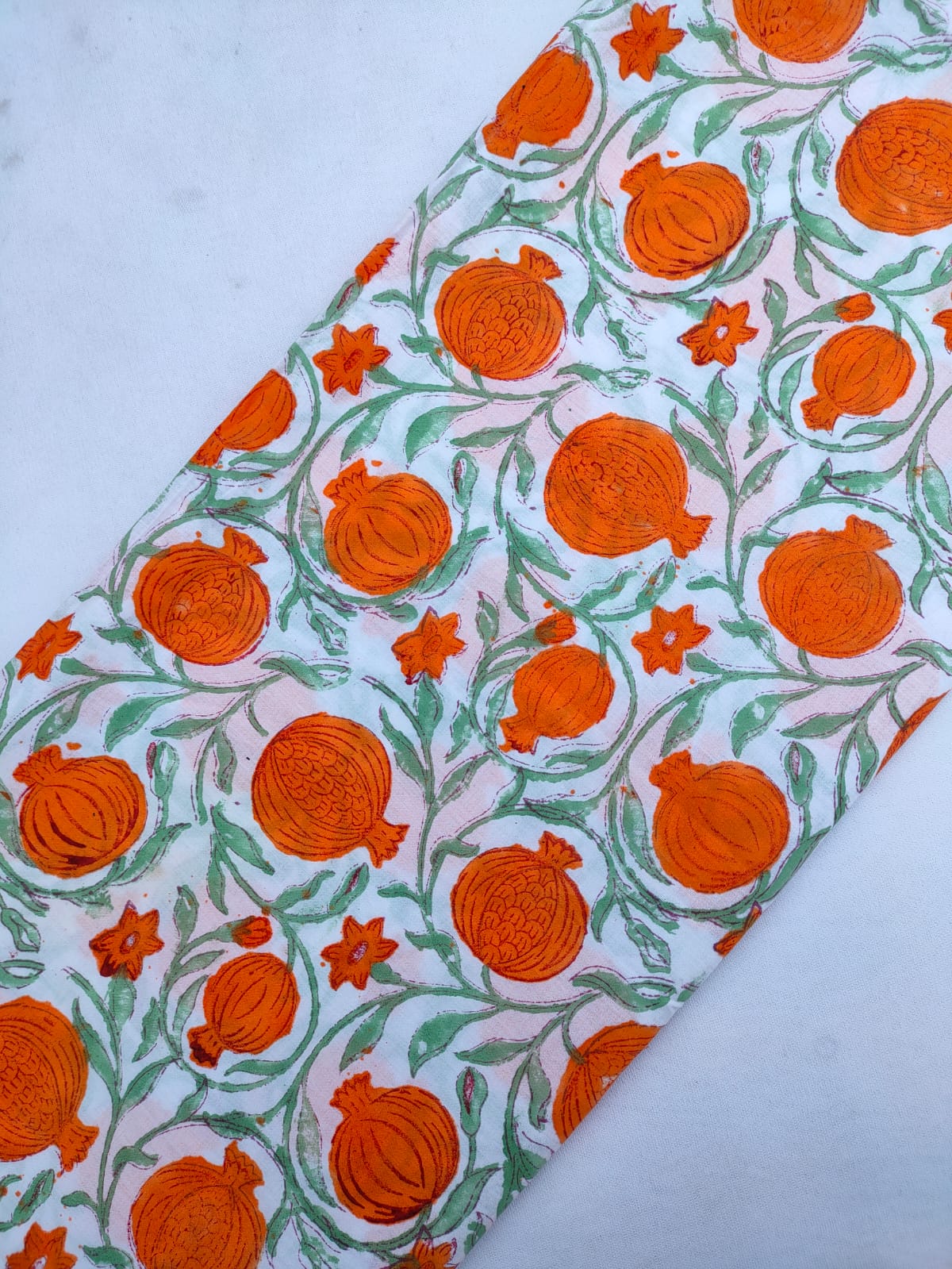 Jaipuri Hand Block Printed Pure Cotton Fabric In Running Length - JBRS484