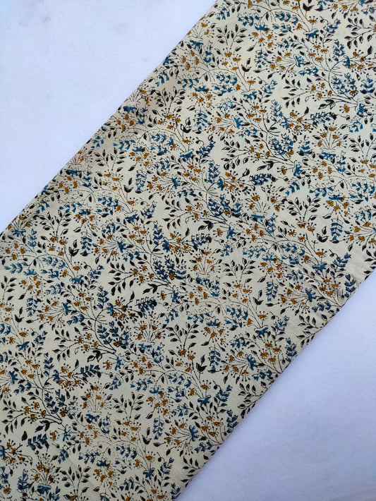 Jaipuri Hand Block Printed Pure Cotton Fabric In Running Length - JBRS493