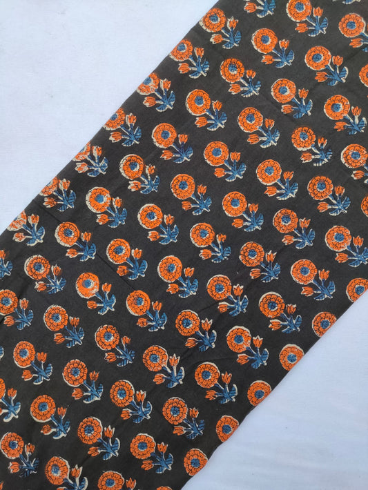 Jaipuri Hand Block Printed Pure Cotton Fabric In Running Length - JBRS494