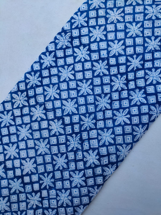 Jaipuri Hand Block Printed Pure Cotton Fabric In Running Length - JBRS506