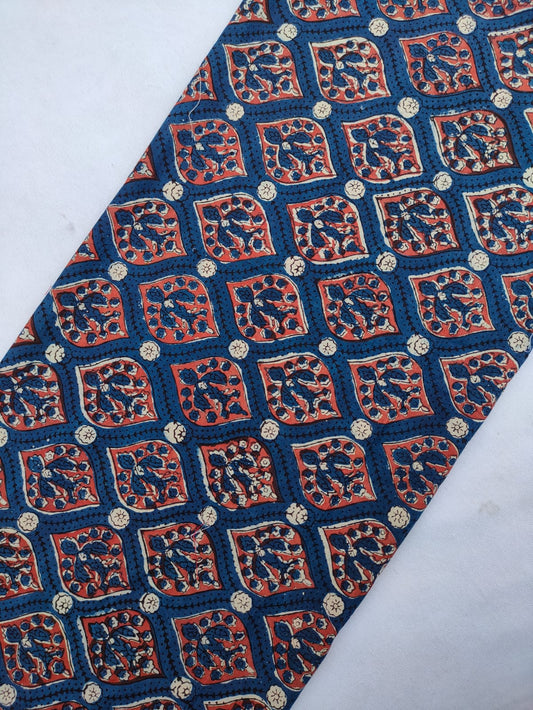 Jaipuri Hand Block Printed Pure Cotton Fabric In Running Length - JBRS529