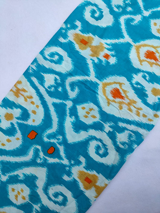 Jaipuri Hand Block Printed Pure Cotton Fabric In Running Length - JBRS532