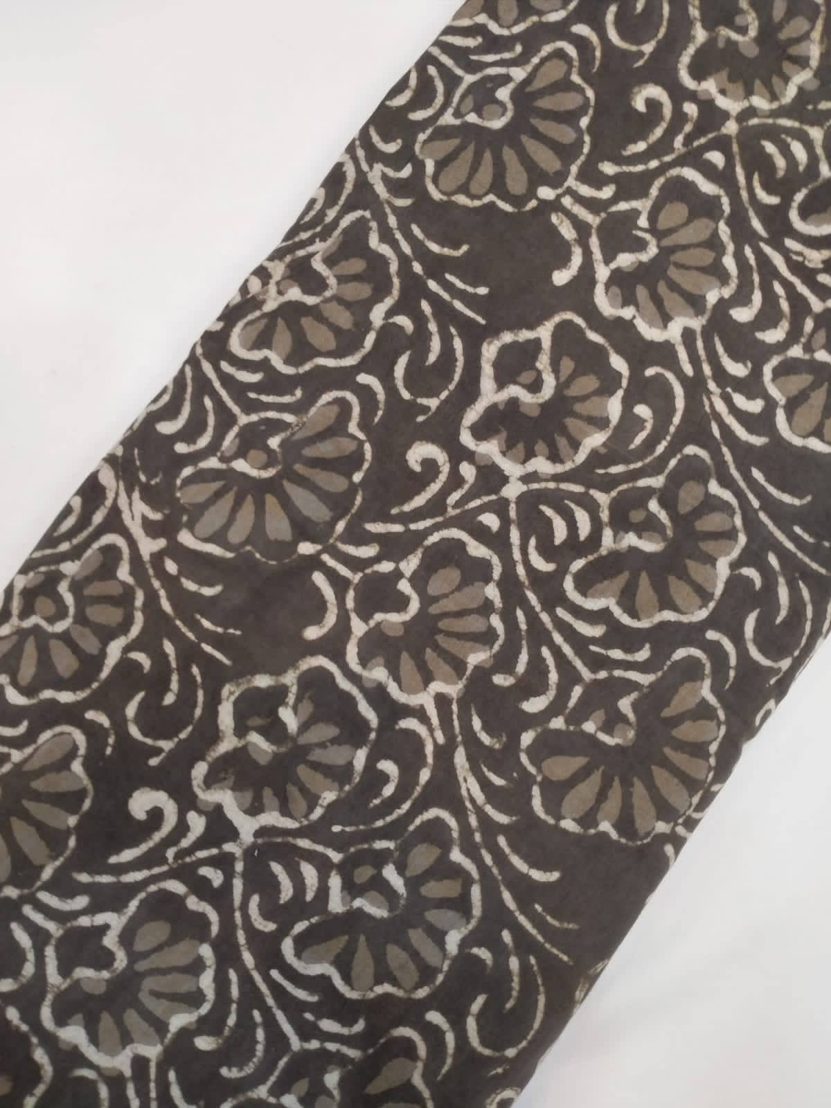Hand Block Printed Pure Cotton Fabric In Running Length - JBRH12