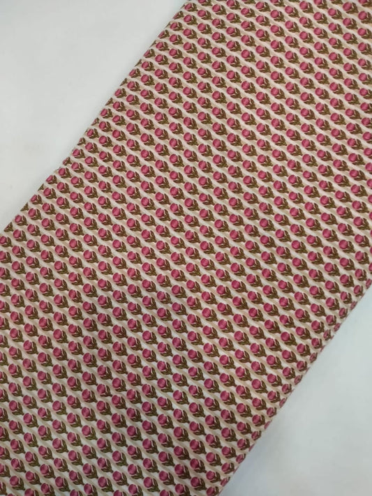 Pure Cotton Hand Block Printed Running Fabric - JBRH37