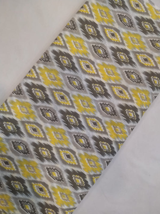 Pure Cotton Hand Block Printed Fabric In Running Length - JBRH101