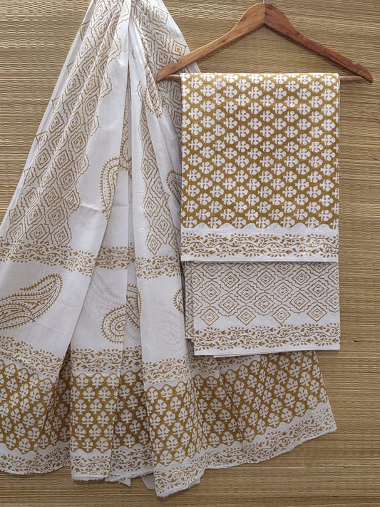Cotton Salwar Suit set with cotton dupatta