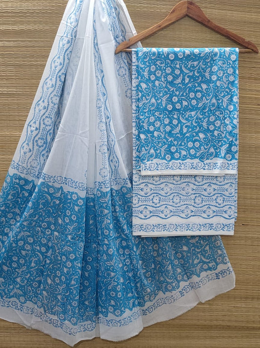 Cotton Salwar Suit set with cotton dupatta