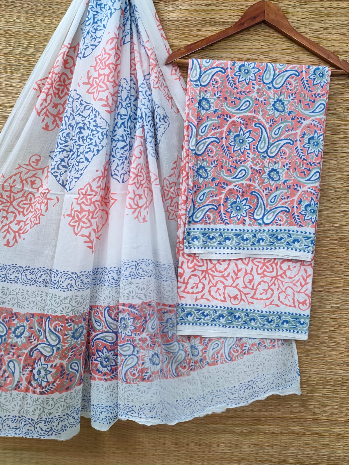 Cotton Salwar Suit set with cotton dupatta