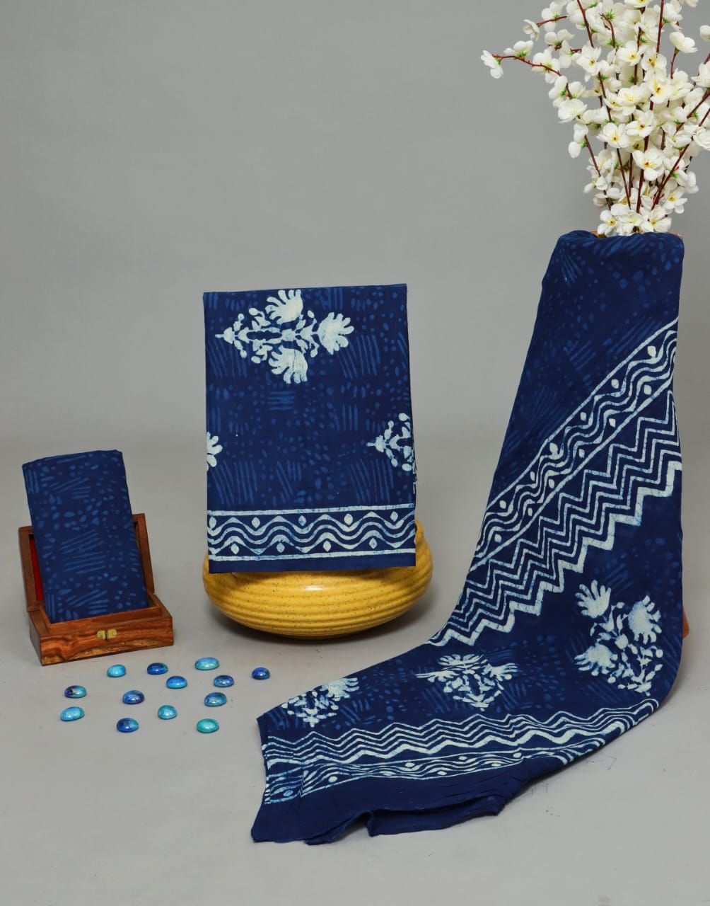 Cotton Salwar Suit set with cotton dupatta