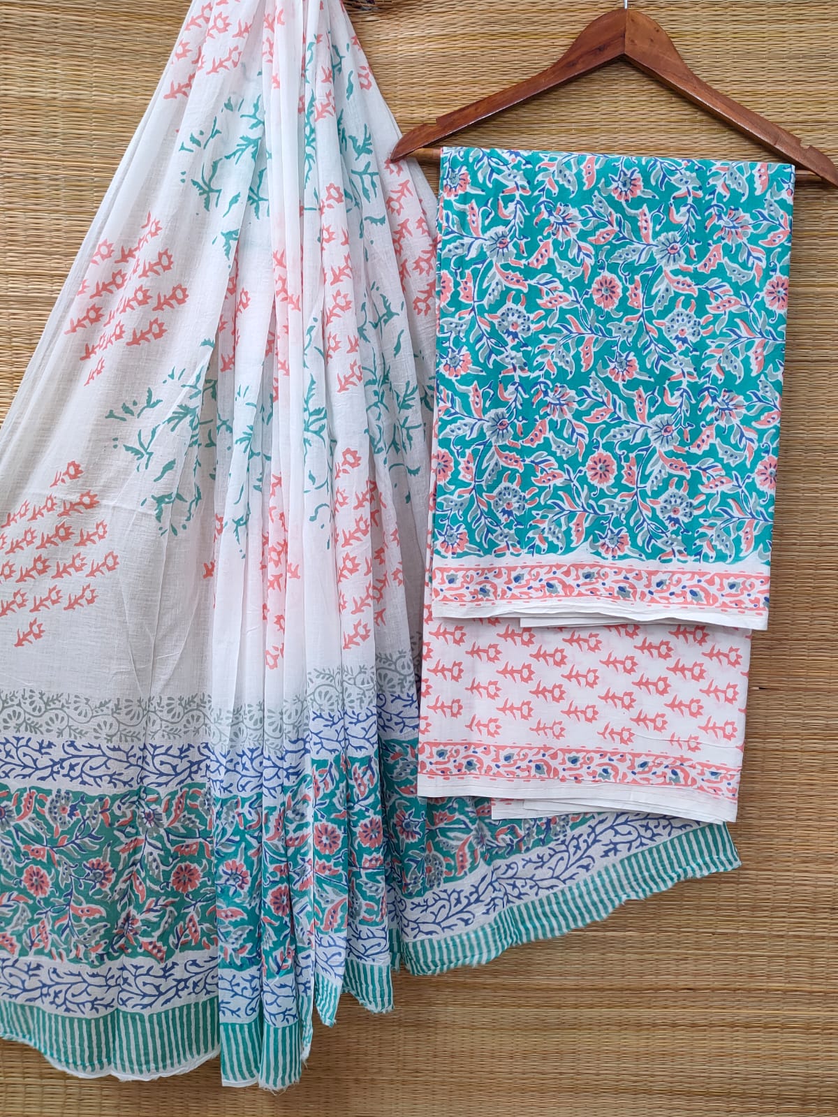 Cotton Salwar Suit set with cotton dupatta