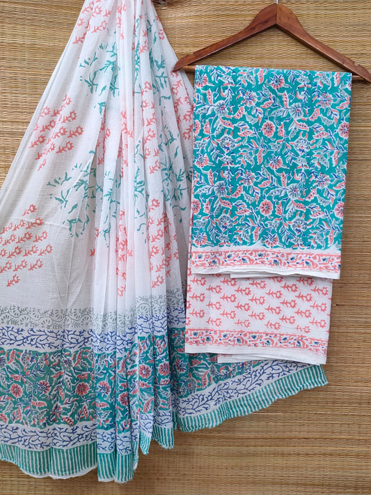 Cotton Salwar Suit set with cotton dupatta
