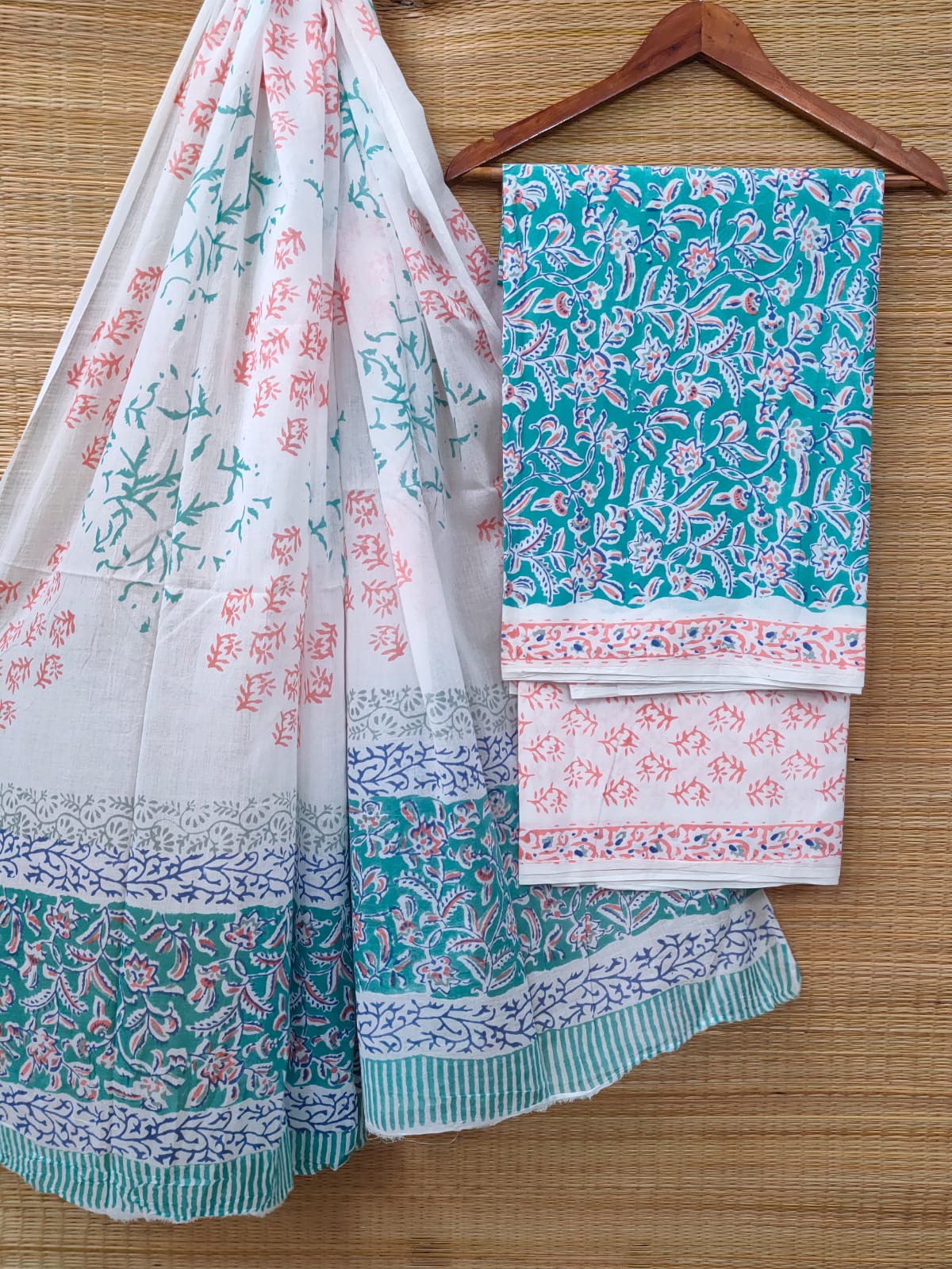 Cotton Salwar Suit set with cotton dupatta