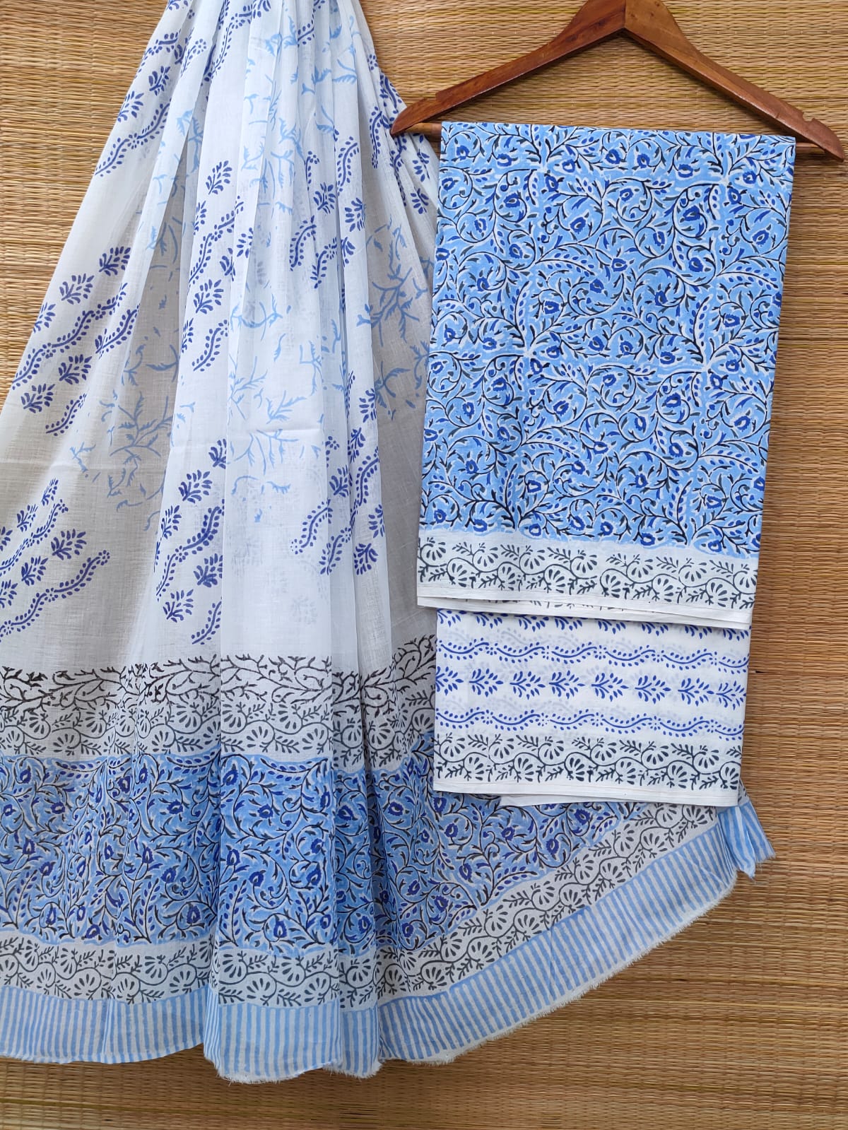 Cotton Salwar Suit set with cotton dupatta