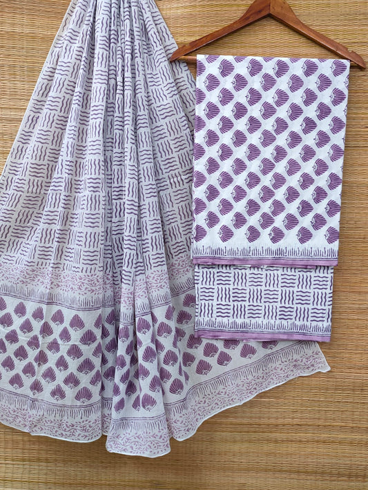 Cotton Salwar Suit set with cotton dupatta