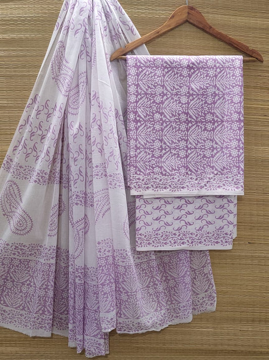 Cotton Salwar Suit set with cotton dupatta