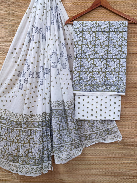 Cotton Salwar Suit set with cotton dupatta