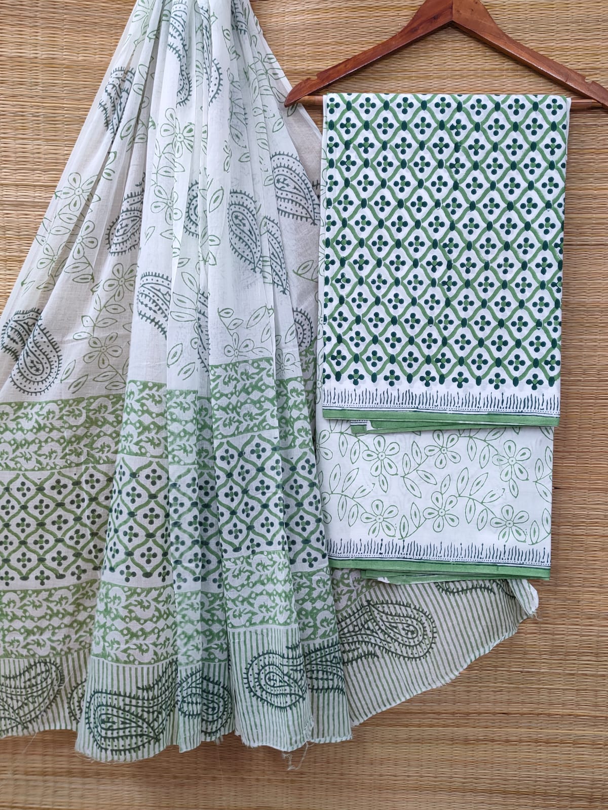 Cotton Salwar Suit set with cotton dupatta
