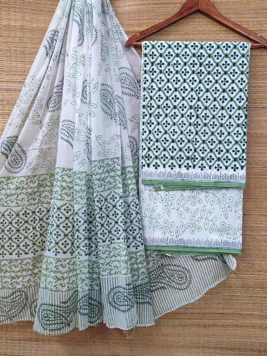 Cotton Salwar Suit set with cotton dupatta