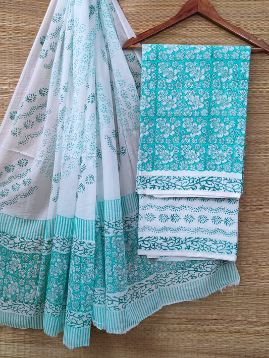 Cotton Salwar Suit set with cotton dupatta