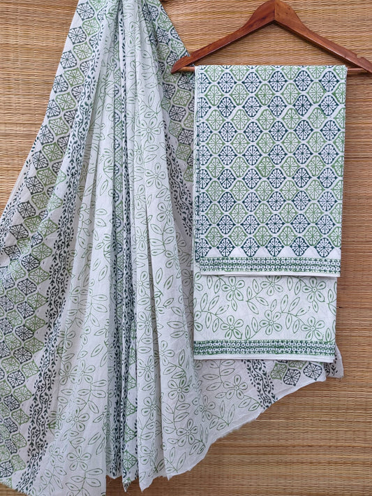 Cotton Salwar Suit set with cotton dupatta