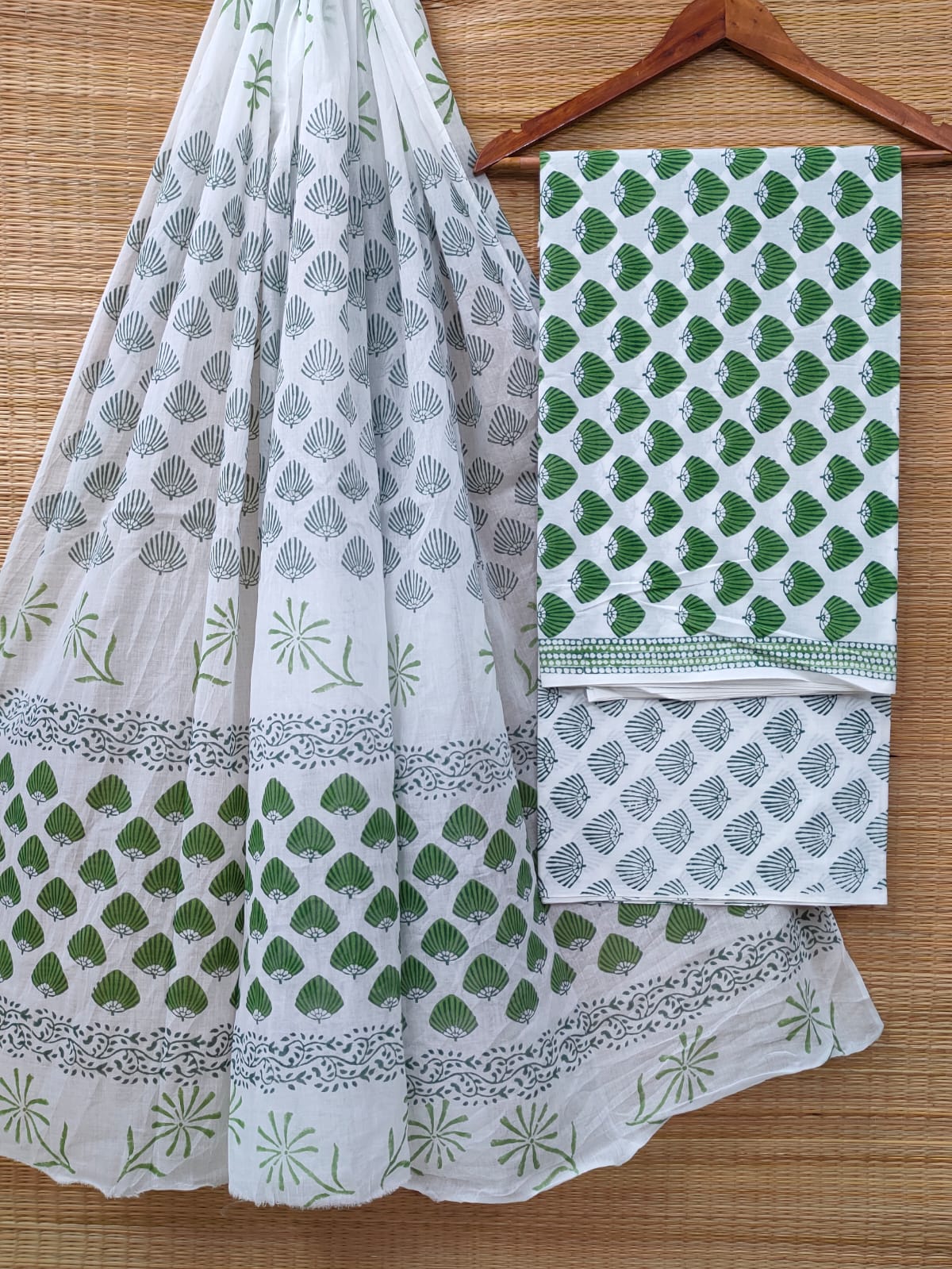 Cotton Salwar Suit set with cotton dupatta