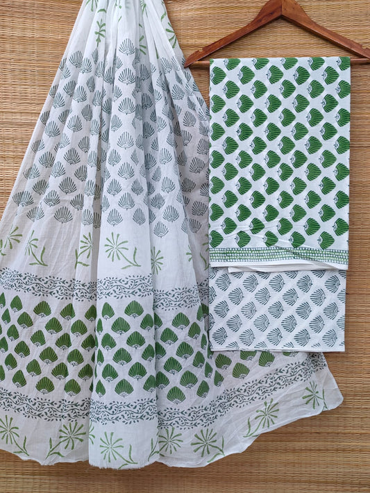 Cotton Salwar Suit set with cotton dupatta