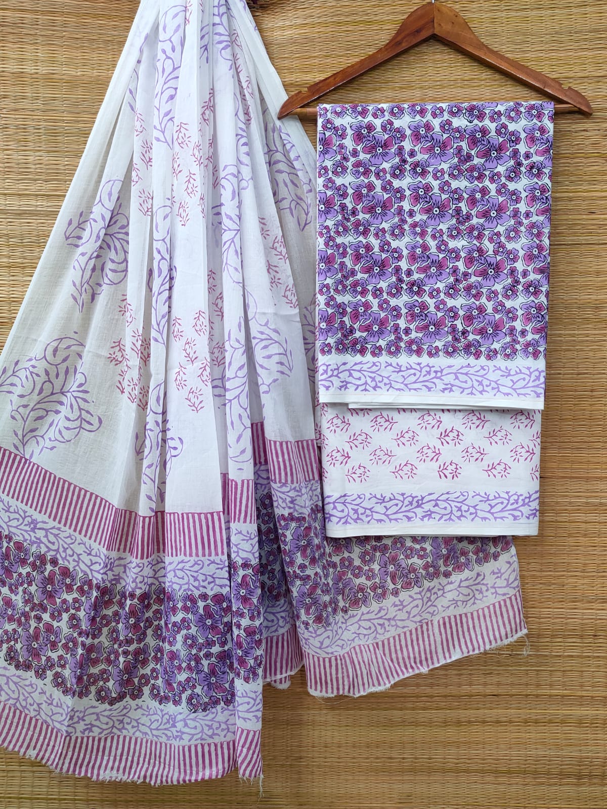 Cotton Salwar Suit set with cotton dupatta