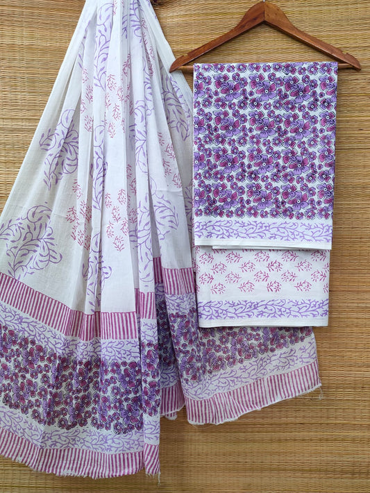 Cotton Salwar Suit set with cotton dupatta
