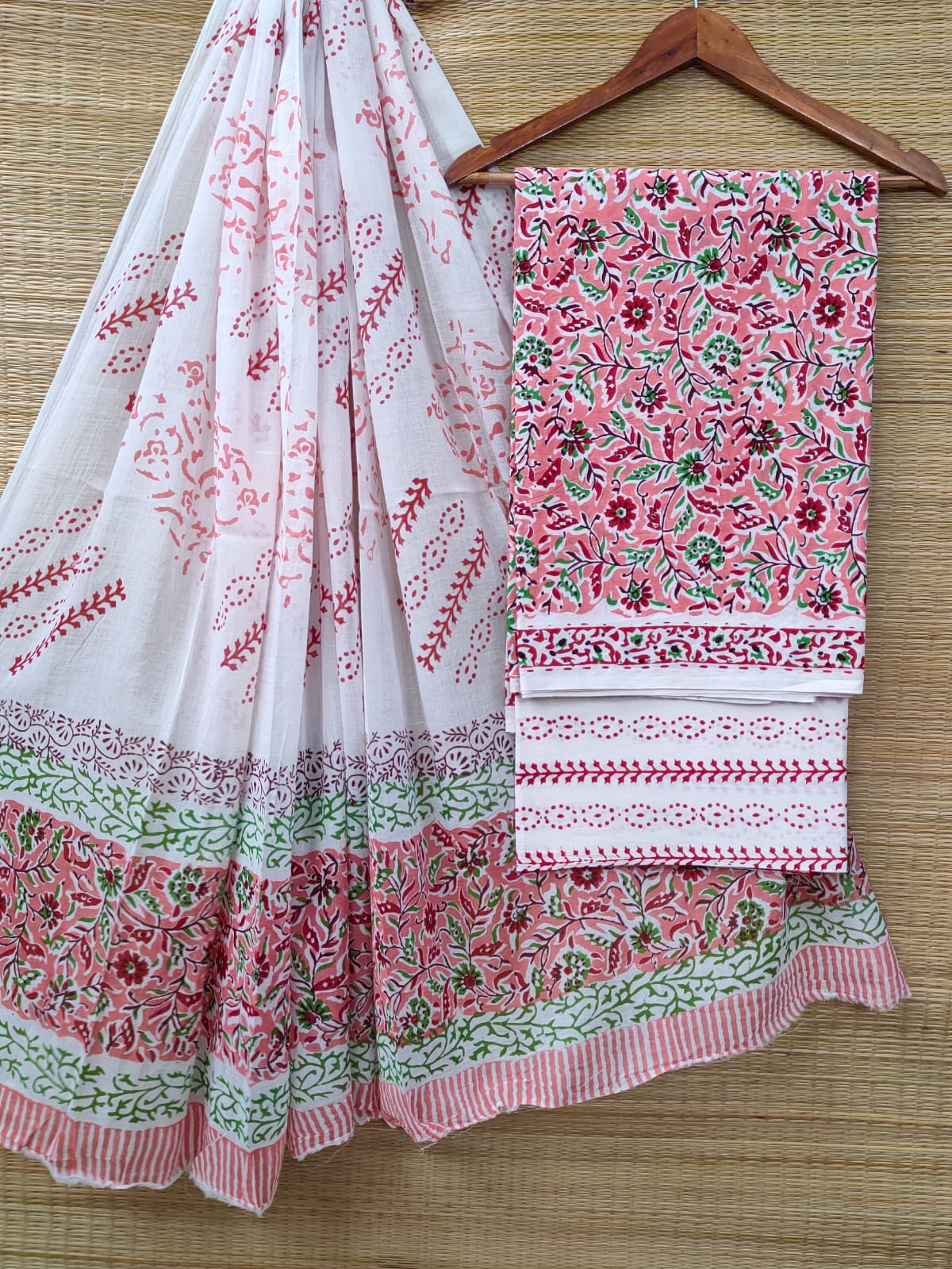 Cotton Salwar Suit set with cotton dupatta
