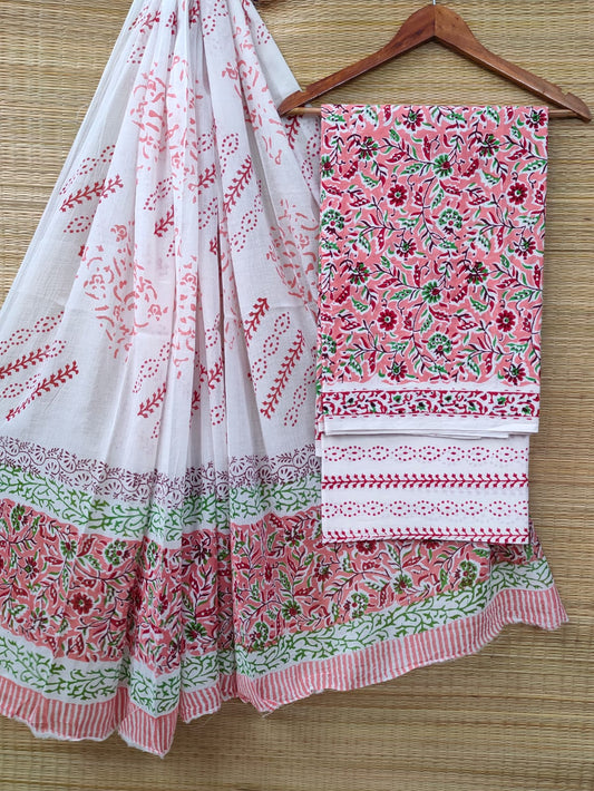 Cotton Salwar Suit set with cotton dupatta