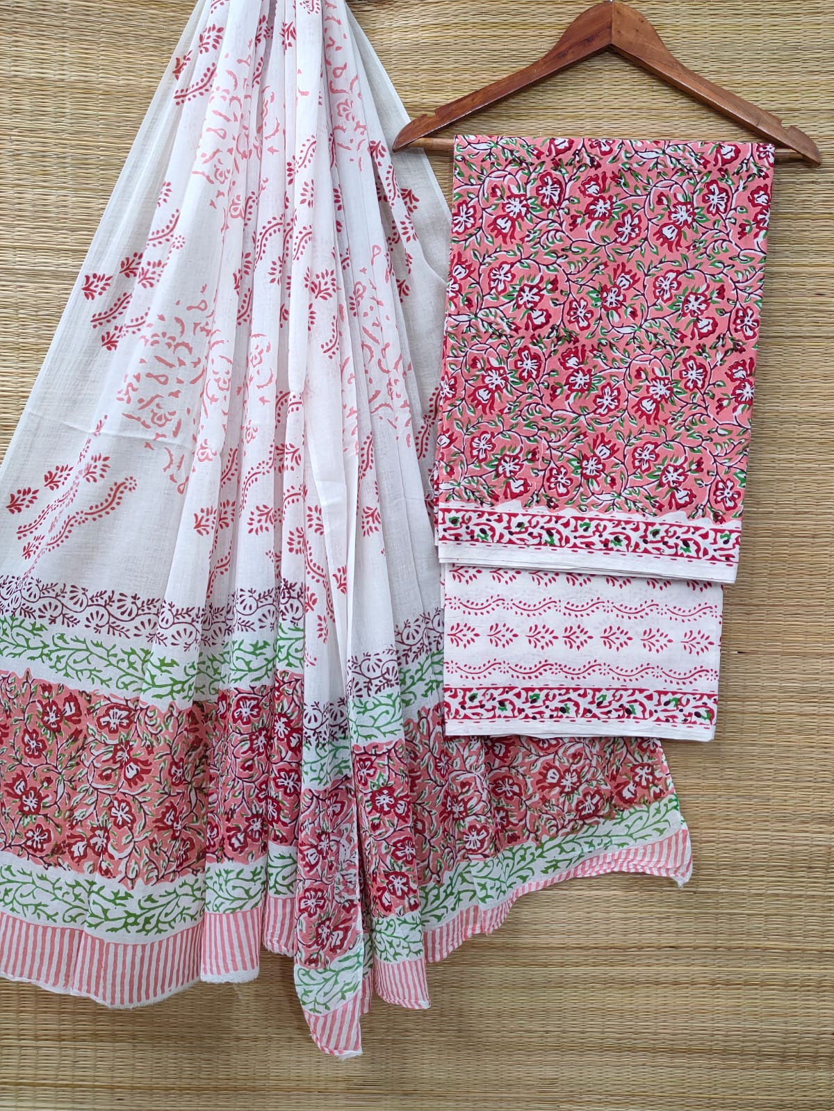 Cotton Salwar Suit set with cotton dupatta