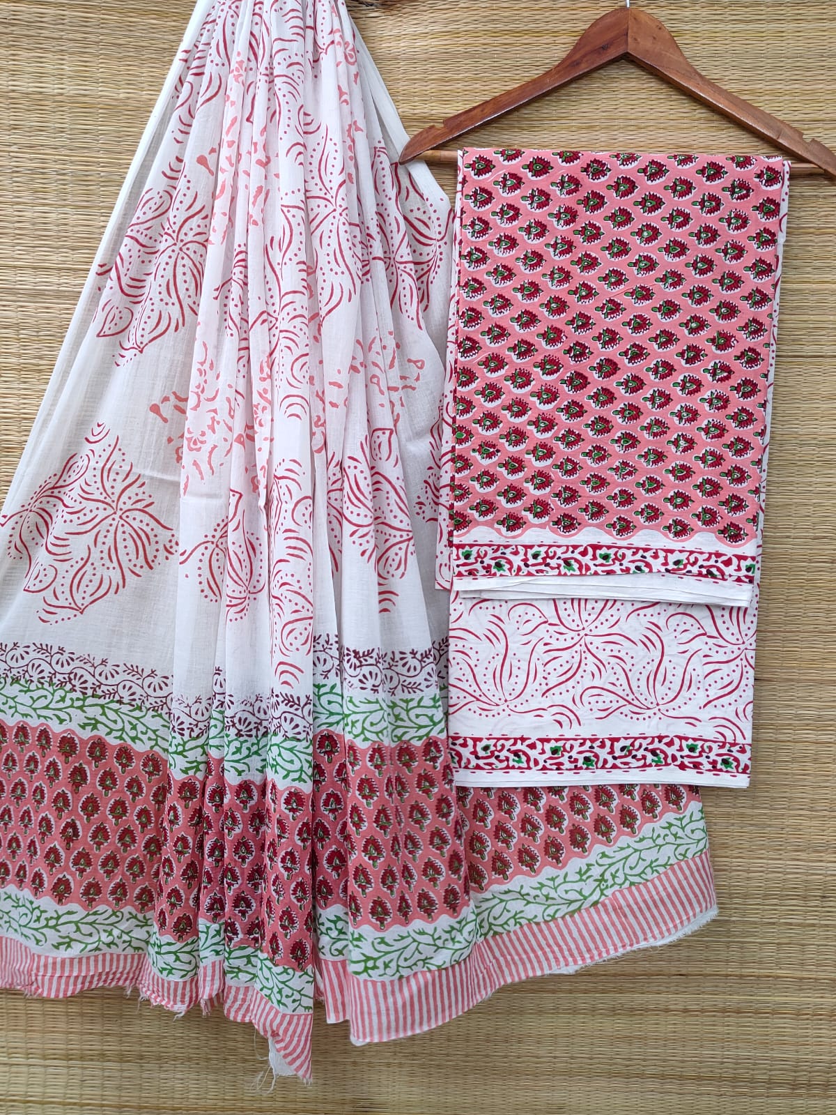 Cotton Salwar Suit set with cotton dupatta