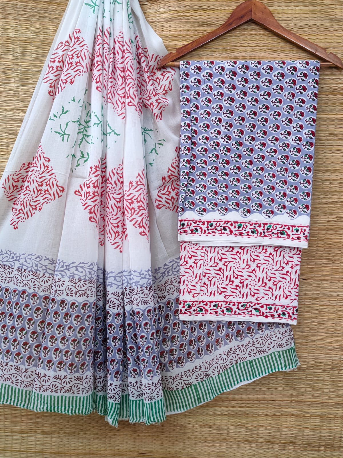 Cotton Salwar Suit set with cotton dupatta