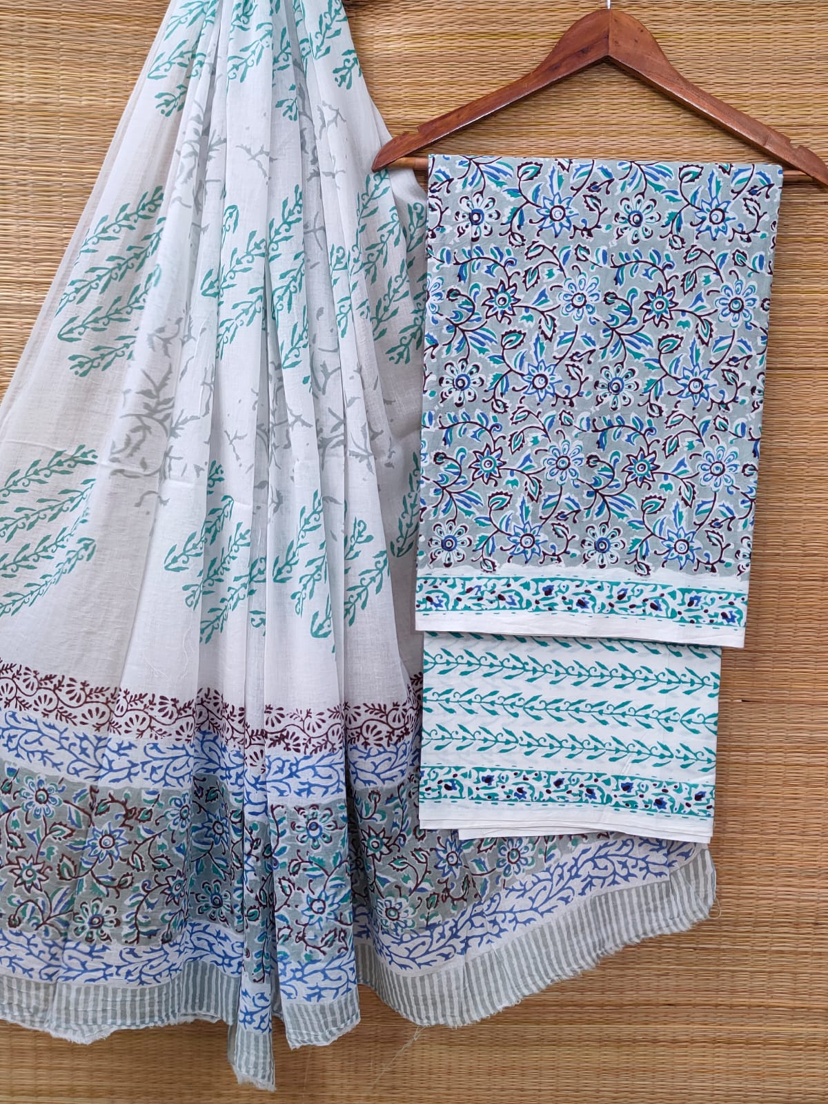 Cotton Salwar Suit set with cotton dupatta
